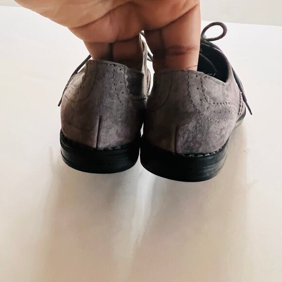 Cynthia Rowley Sian Gray Suede Oxford Lace Up Shoes Size 7.5 - Picture 5 of 7